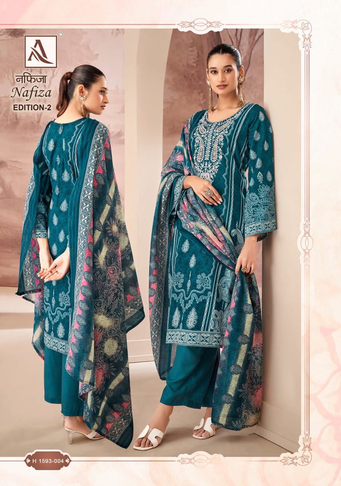 Nafiza 2 By Alok Suit Cambric Cotton Pakistani Print Dress Material Wholesale Shop In Surat